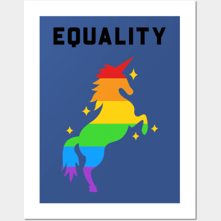 Equality unicorn Posters and Art